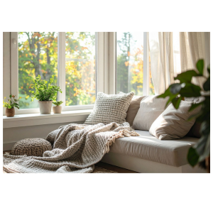 Soft morning sunlight breaking through sheer curtains, symbolizing new beginnings and the courage to dream again.